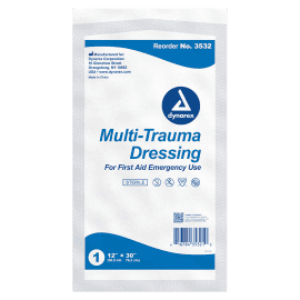 Multi-Trauma Dressing - Sterile 12" x 30" - Individual Dressing image