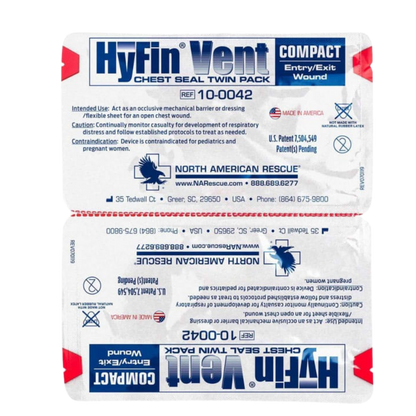 Hyfin Vent COMPACT Chest Seal Twin Pack