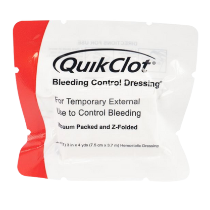 QuikClot Bleeding Control Z-fold Dressing - 3 in. x 4 yd