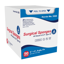 Surgical Gauze Sponge - Sterile  8 Ply	2" x 2" - Box of 50 image
