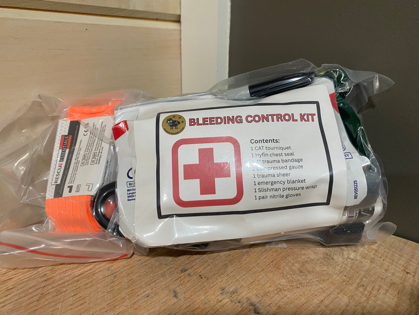 Bleeding Control first aid kit compact vacuum sealed 