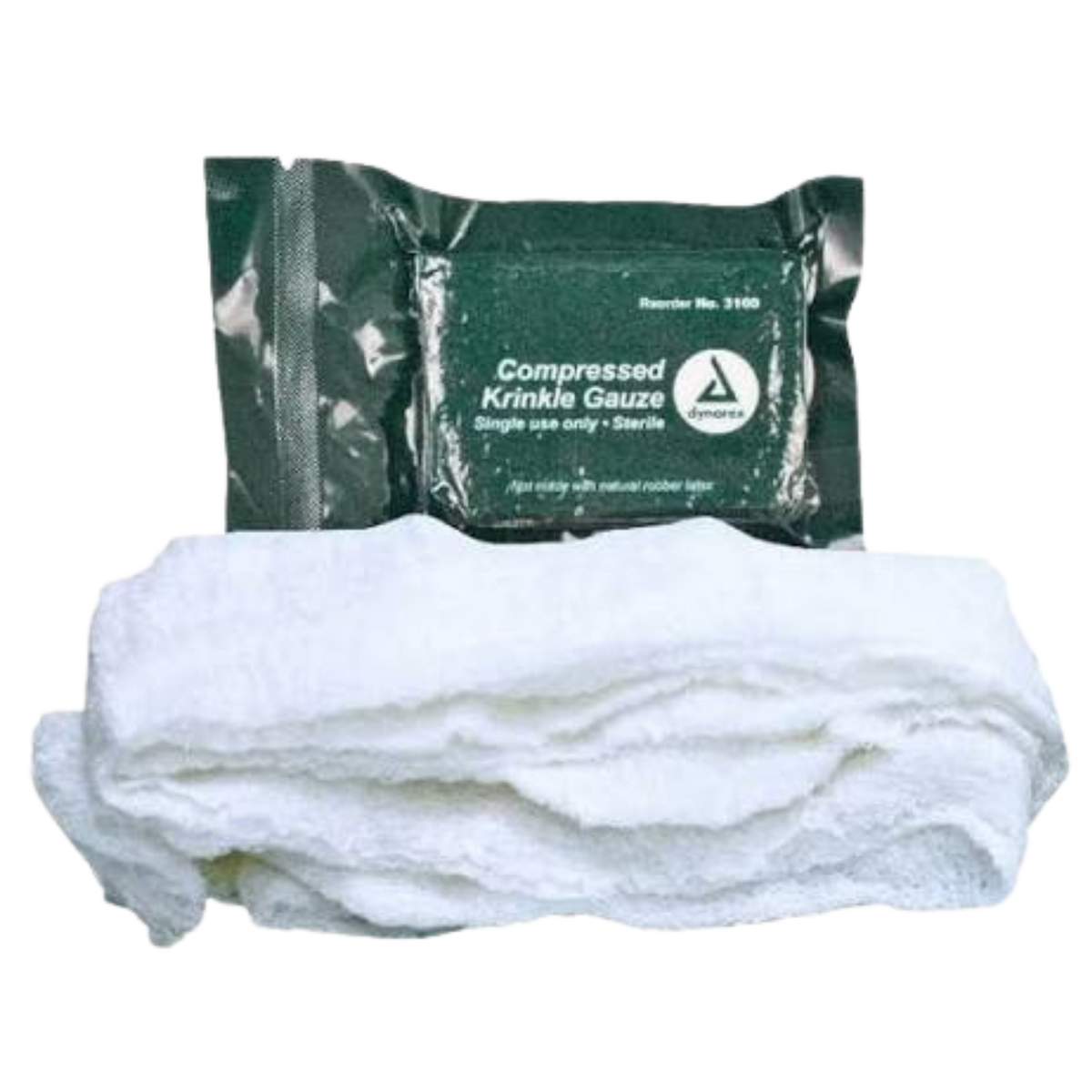 Compressed Krinkle Gauze Sterile 4.5" x 4.1 yd