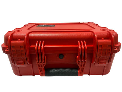 Red Condition one case with a black handle