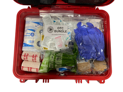 Red Condition one case with first aid supplies