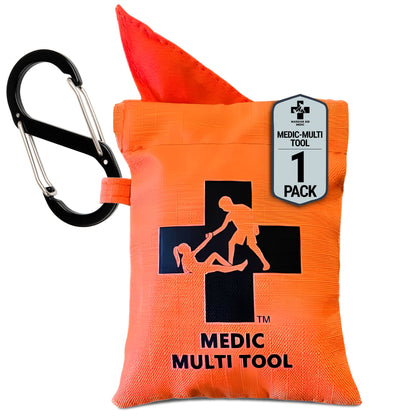 Orange Warrior Kid Medic Multi tool quick draw pouch 1 pack