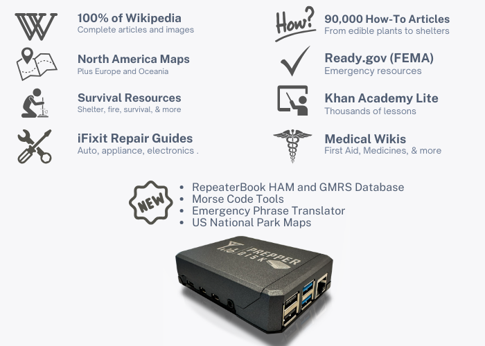 Prepper Disk Premium | Offline Survival WiFi Hotspot 512GB