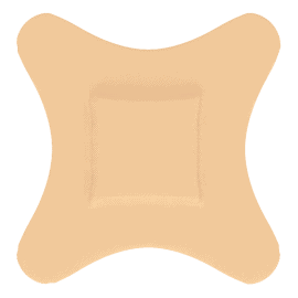 Adhesive Fabric Bandages Four Wing - Sterile 3" x 3" image 1