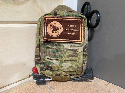 Multicam IFAK with a brown Kentucky Sustainable Living patch
